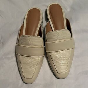 Cole Haan Cream Leather Loafers